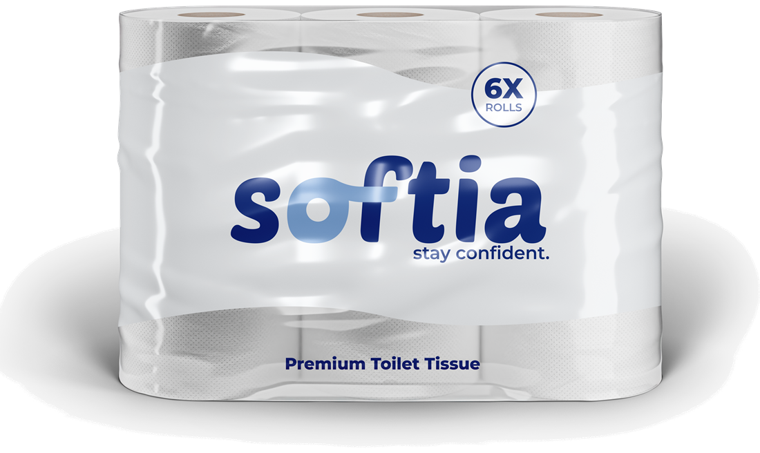 Softia Premium Toilet Tissue 6-pack